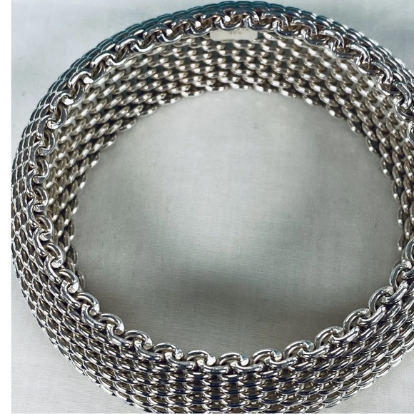 Beautiful Mesh 925 Sterling Silver Bracelet - Picture 9 of 12